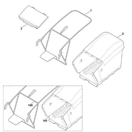 Bild von H - Grasfangkorb MB 756.0 YS
