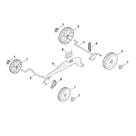 Bild von C - Fahrwerk, Höhenverstellung ME 339.0