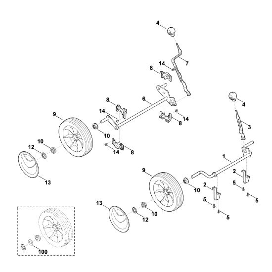Bild von C - Fahrwerk ME 443.0 C