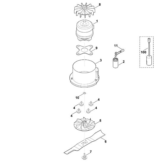 Bild von D - Motor, Messer ME 443.0 C