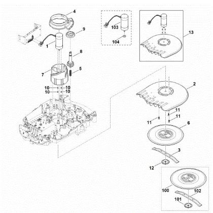 Bild von D - Mähwerk, Höhenverstellung MI 632.0 C