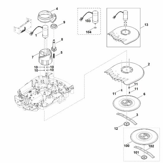 Bild von D - Mähwerk, Höhenverstellung MI 632.0 C