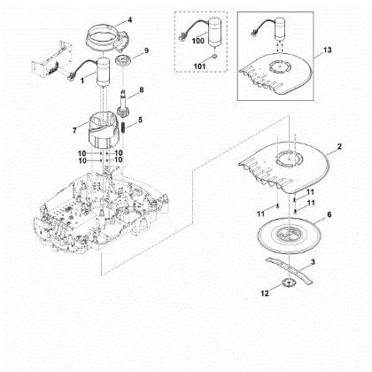 Bild von D - Mähwerk, Höhenverstellung MI 632.1 C