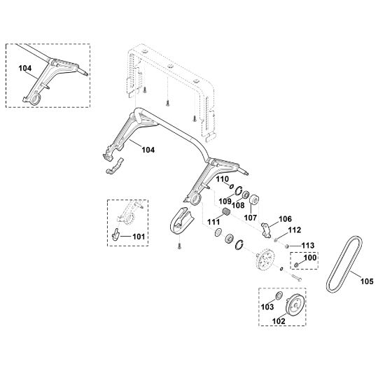 Bild von E1 - Hinterachse, Antrieb LB 540