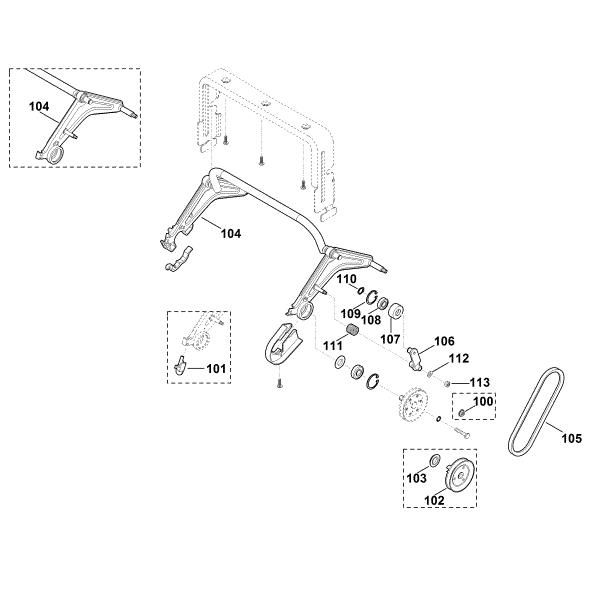 Bild von E1 - Hinterachse, Antrieb LB 540