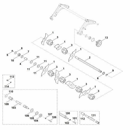 Bild von F - Vertikutiereinheit LB 540