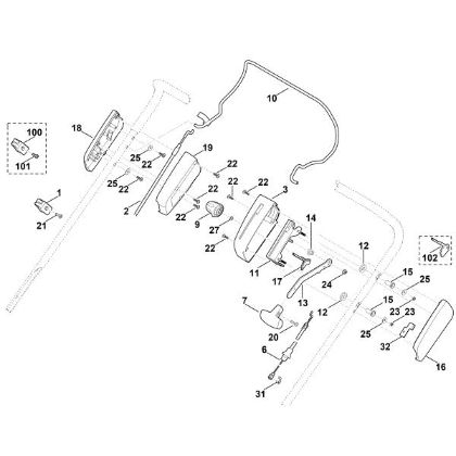 Bild von A - Lenker Oberteil LB 540.1