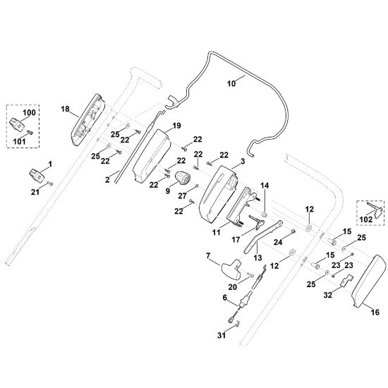Bild von A - Lenker Oberteil LB 540.1