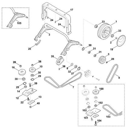 Bild von E - Hinterachse, Antrieb LB 540.1