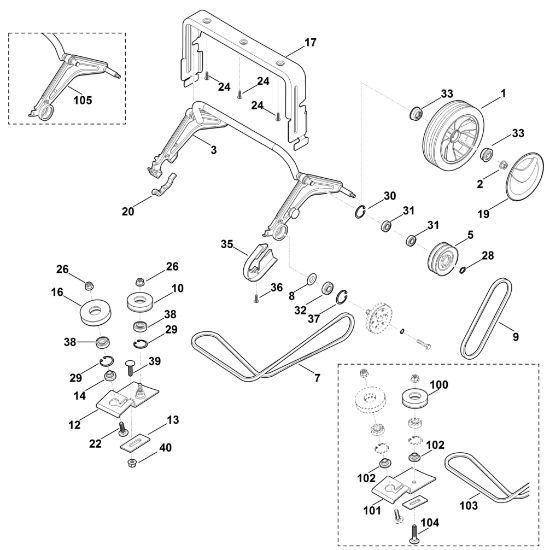 Bild von E - Hinterachse, Antrieb LB 540.1