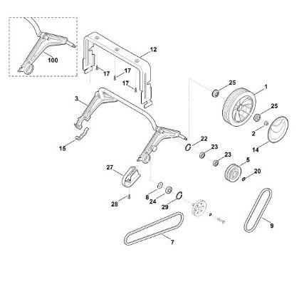 Bild von E - Hinterachse, Antrieb LE 540