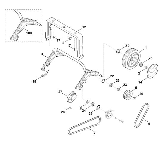 Bild von E - Hinterachse, Antrieb LE 540