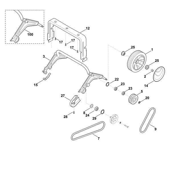 Bild von E - Hinterachse, Antrieb LE 540