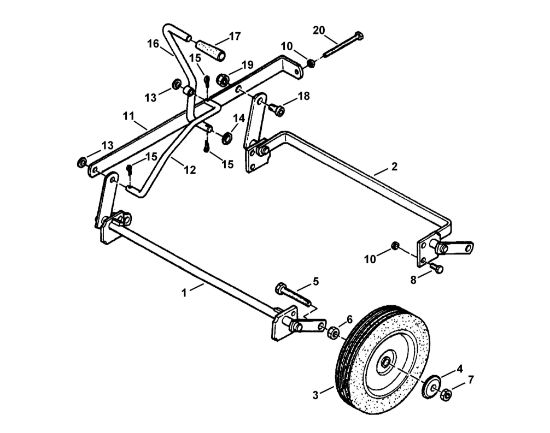 Bild von C - Höhenverstellung, Räder RL 455 B