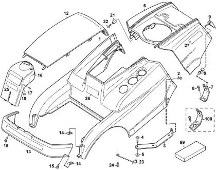 Bild von A - Verkleidung MF 480