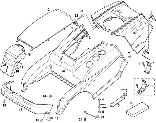Bild von A - Verkleidung MF 480