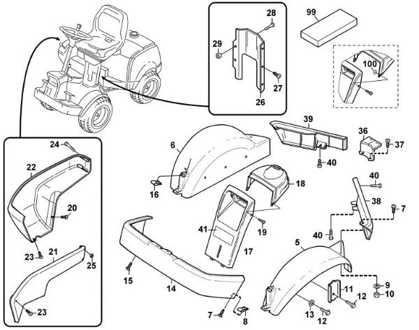 Bild von A - Verkleidung - 1 MF 860