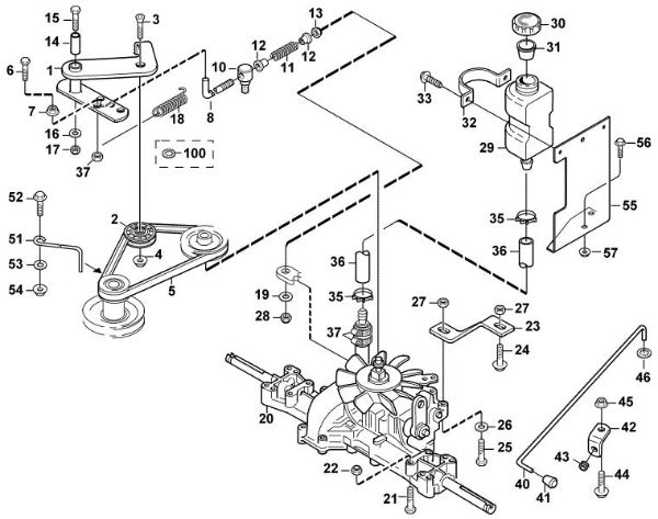 Bild von L - Achsgetriebe MF 860