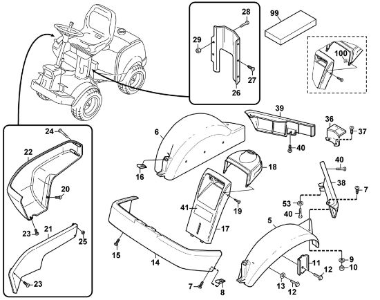 Bild von A - Verkleidung - 1 MF 880