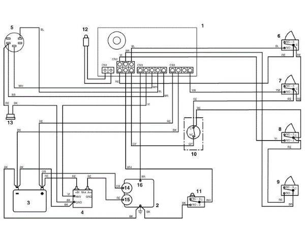 Bild von O1 - Schaltplan MR 345