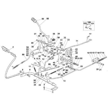 Bild von D - Bremse und Schalthebel MR 380