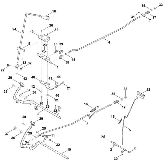 Bild von I - Bremse und Schalthebel MR 4082.1