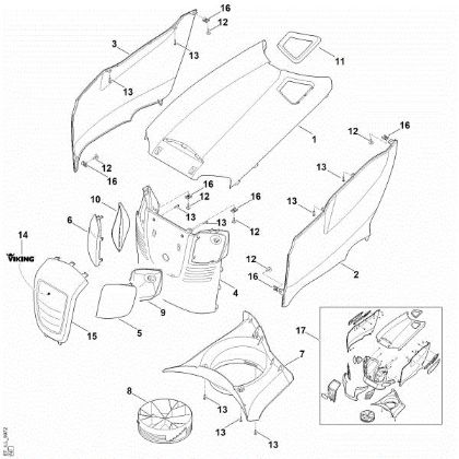 Bild von D - Motorhaube MT 4097.0 S