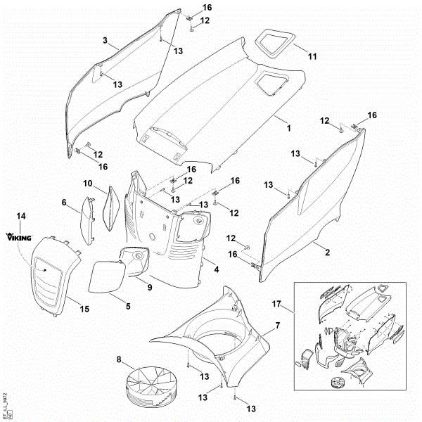 Bild von D - Motorhaube MT 4097.0 S