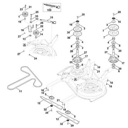 Bild von L - Messerantrieb MT 4097.0 S