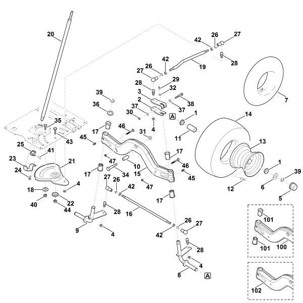 Bild von E - Lenkung, Vorderrad MT 4097.1 SX