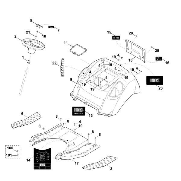 Bild von C - Verkleidung MT 4112.0 S