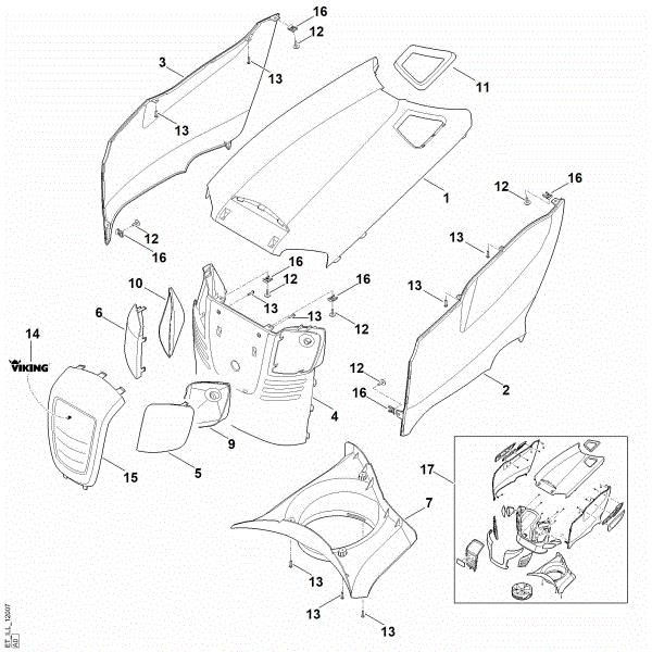 Bild von D - Motorhaube MT 4112.0 SZ