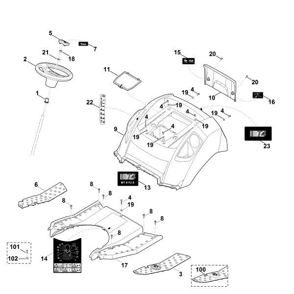 Bild von C - Verkleidung MT 4112.1 S