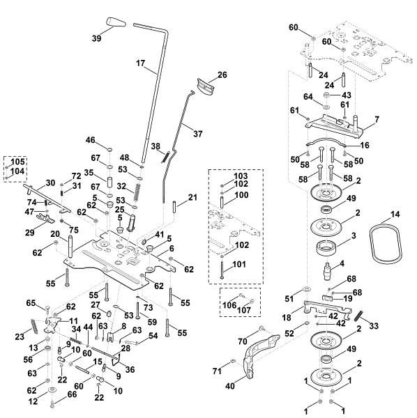 Bild von M - Messerkupplung, Parkbremse MT 5097.0 G