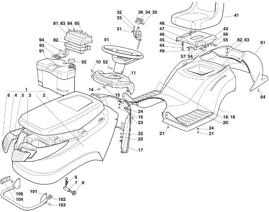 Bild von B - Verkleidung MT 545 L