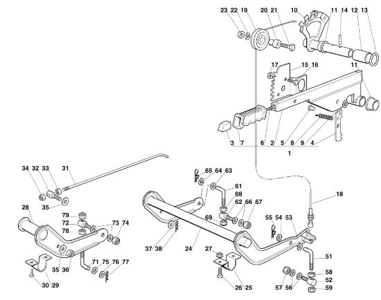 Bild von G - Mähwerkaushebung MT 545 L