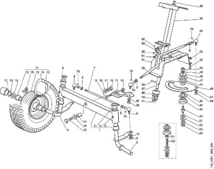 MT MT 580 C - Lenkung der Marke Viking