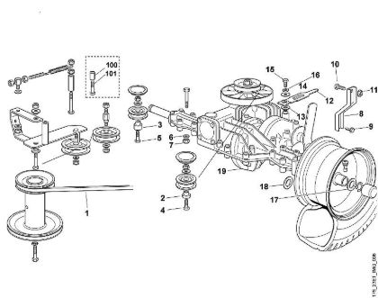 MT MT 580 F1 - Getriebe der Marke Viking