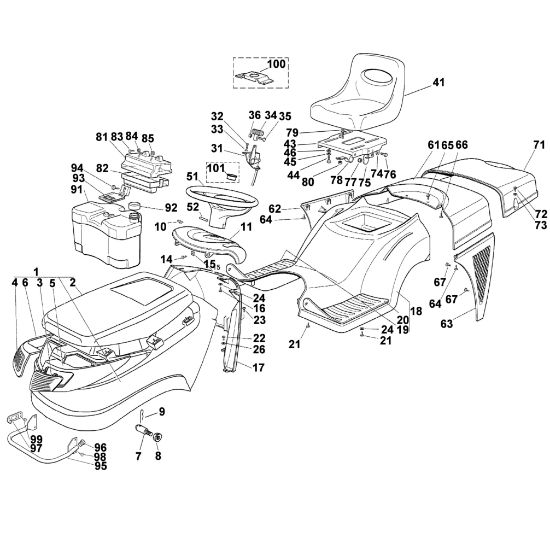 Bild von B - Verkleidung MT 585