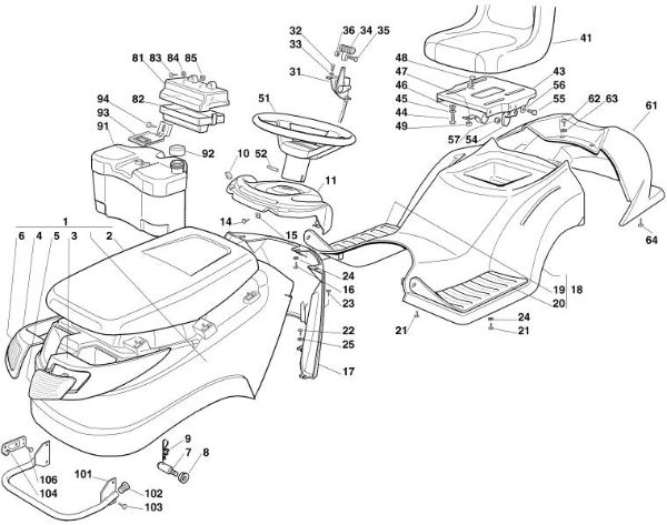 Bild von B - Verkleidung MT 585 L