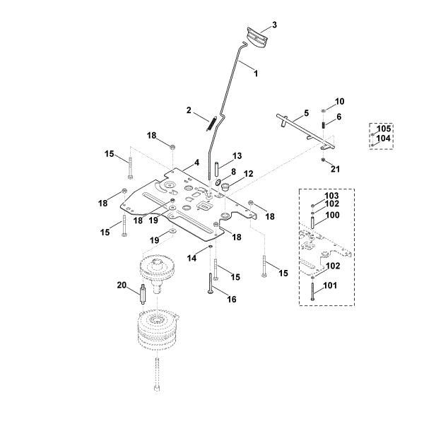Bild von L - Parkbremse MT 6112.0 ZL