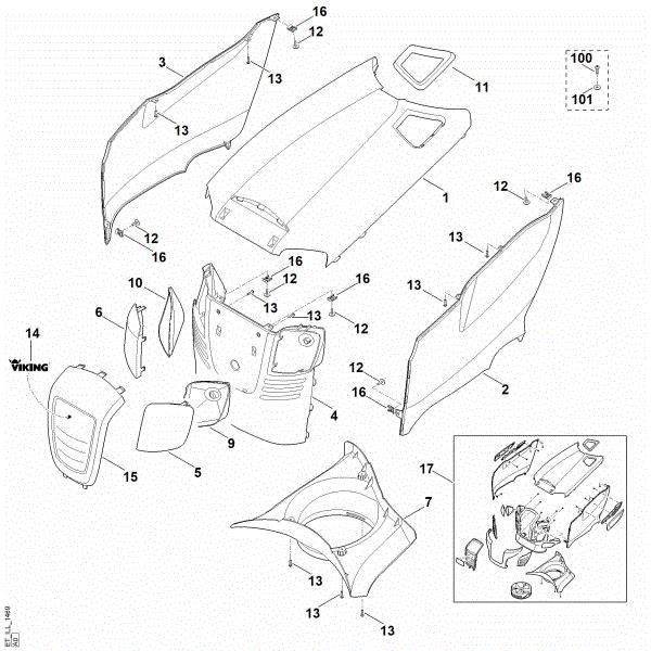 Bild von E - Motorhaube MT 6127.0 KL