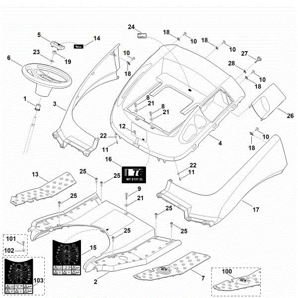 Bild von C - Verkleidung MT 6127.1 ZL