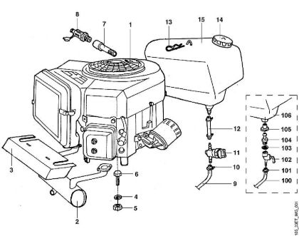 MT MT 680 A - Motor der Marke Viking
