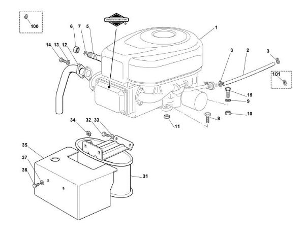 Bild von E - Motor MT 745
