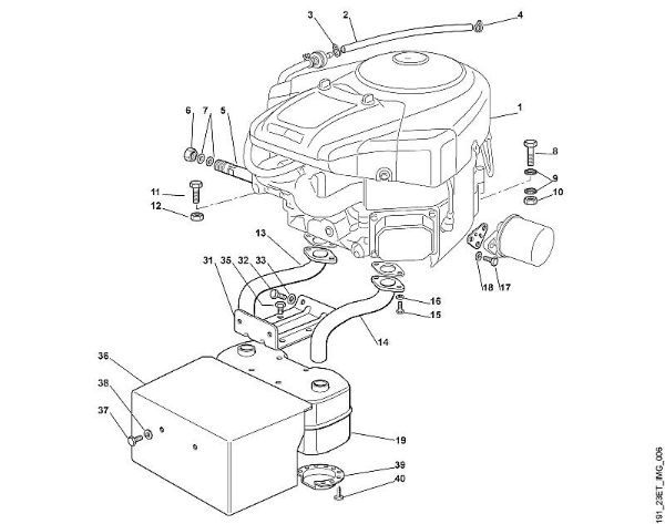 MT MT 780 F - Motor 18 HP der Marke Viking