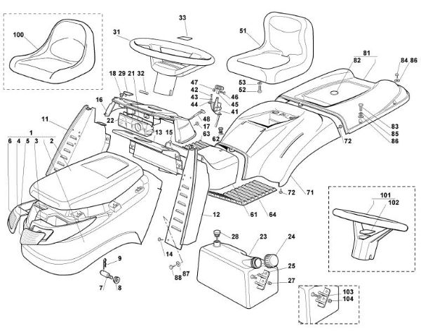 Bild von B - Verkleidung MT 785 S