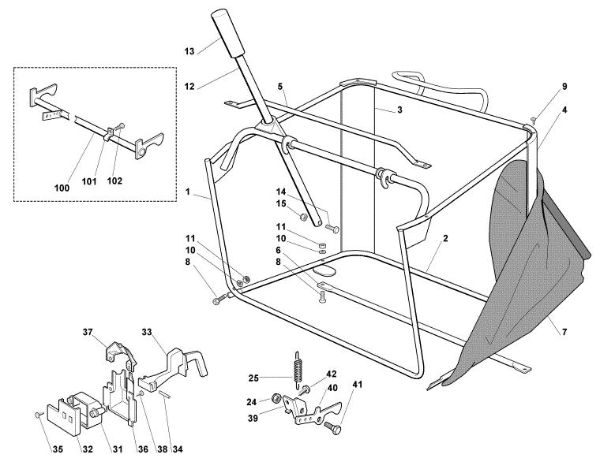 Bild von K - Grasfangkorb MT 785 S