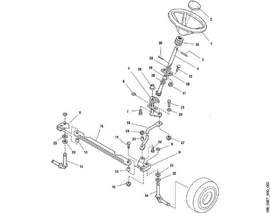 MT MT 820 B - Lenkung der Marke Viking
