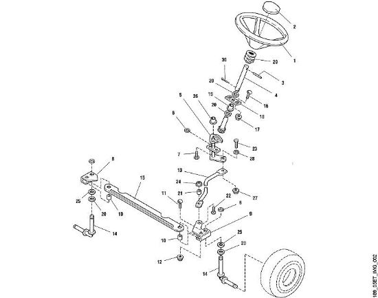 MT MT 830 B - Lenkung der Marke Viking